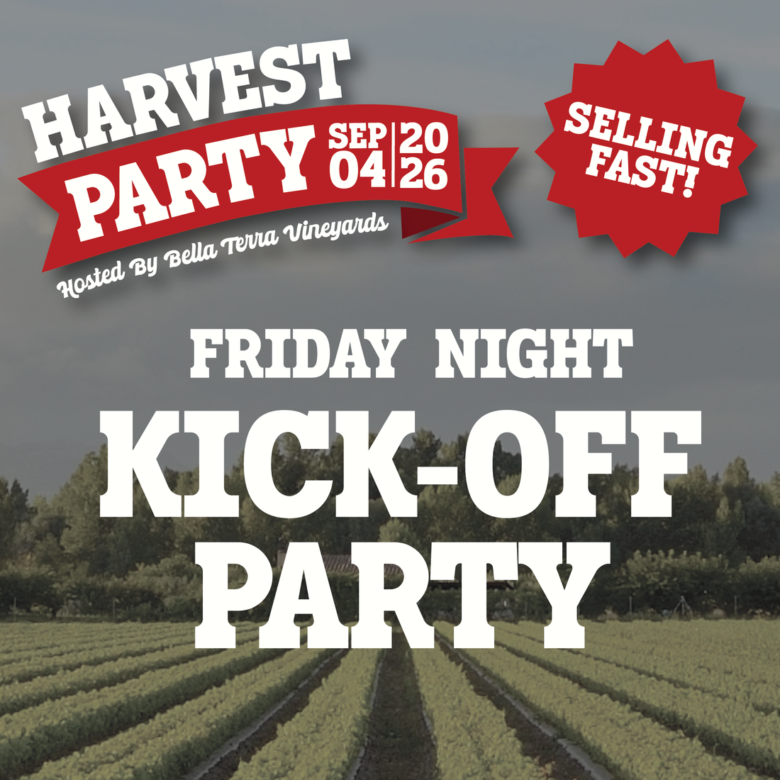 2026 Harvest Party Friday Kick-Off