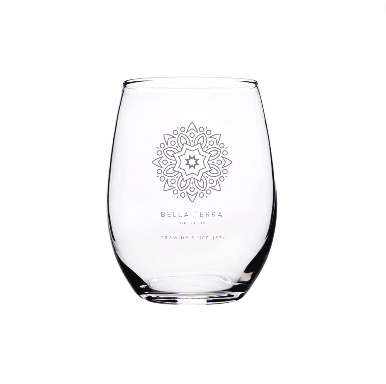 9oz Bella Terra Souvenir Stemless Glass Wine Tumbler